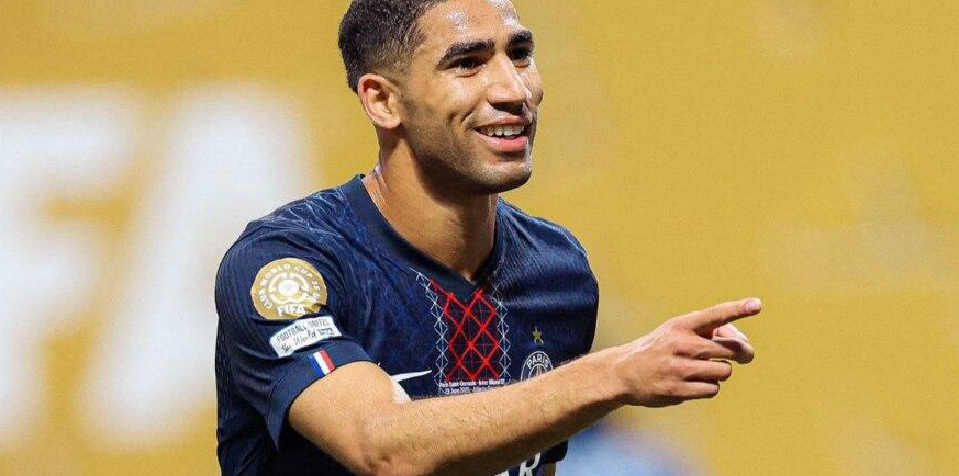 النصف الثاني من هدف حكيمي والهزيمة انتهت